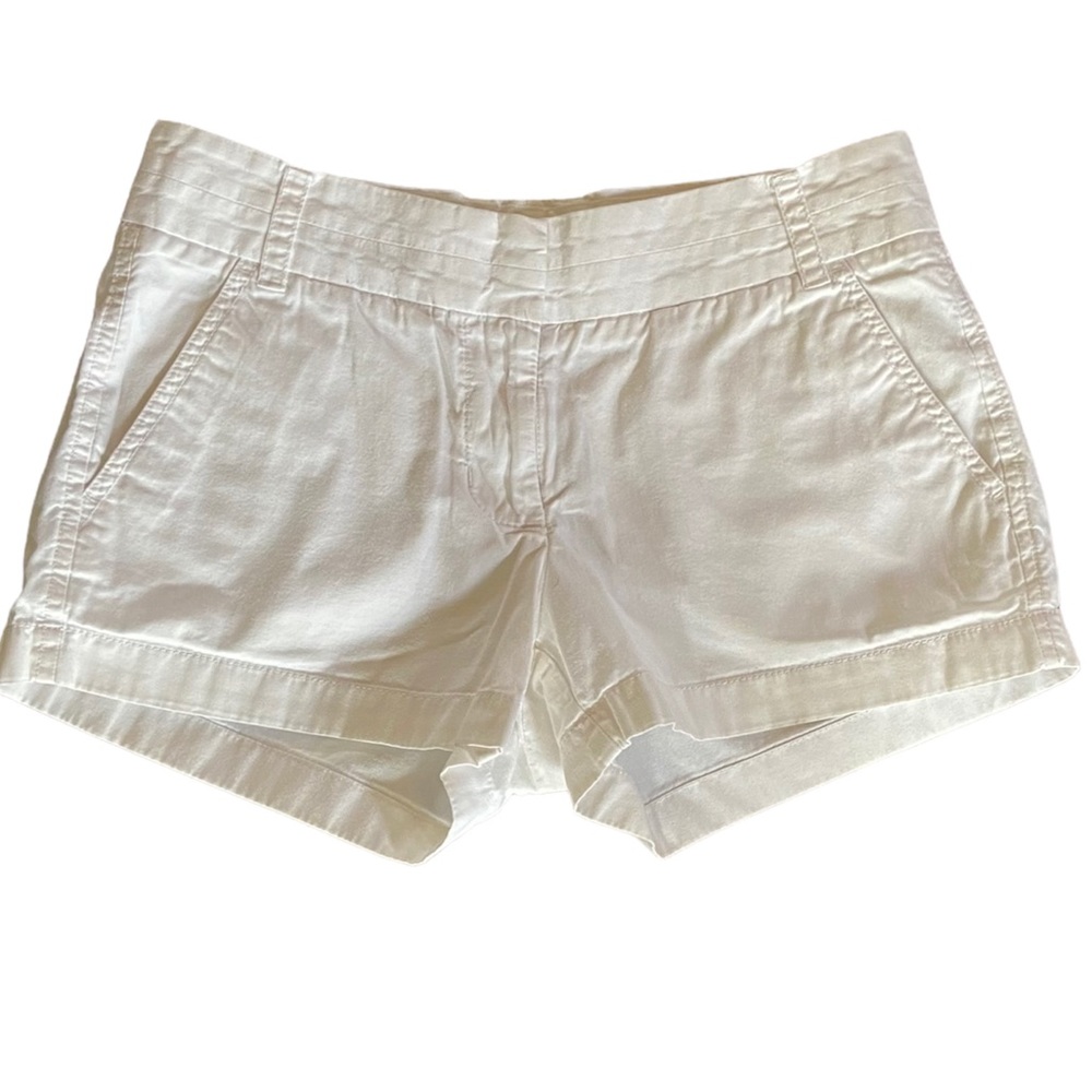 J.Crew factory white chinos broken in 100 percent cotton size O